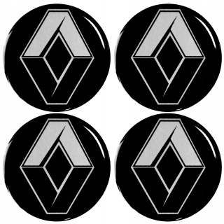 56 mm silikónové emblémy pre Renault Hubcaps