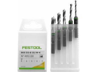 Vrtak, vrtáky - Festool 495130 Caster s vŕtačkami BKS D 3-8 CE/W-K