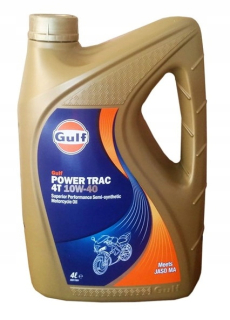 Gulf Power Trac 4T 10W40 4L API SL Jaso má 2