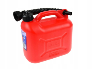 Kanister na benzín - Geko Plastic Canister 5L + lievik G03240