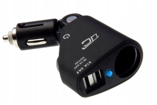 2x USB Branch ľahší zásuvka + prepínač