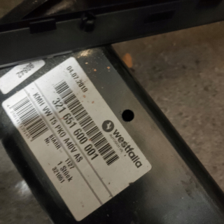 Towbar pripojený VW T5-T6 Original Westfalia