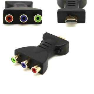Cúvacie kamery - HDMI na 3 RGB RCA Video Adapter Audio komponent av