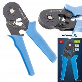 Krimpovacie kliešte -  Technika Hoegert HT1P205 0,25 mm² - 6 mm²