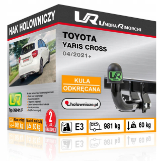 Toyota Yaris Cross Towing Hook, 04/2021-