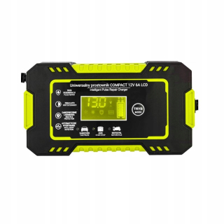 Klinový remeň kosačky - Inteligentná LCD nabíjačka batérií 12V / 6A