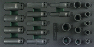 Jonnesway 1/2 '' Stroke Wrenches 22 ks.