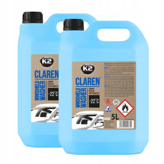K2 Claren Winter Washer Fluid - 22c 2x5l