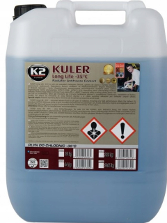 K2 kuler 20 kg modrá tekutina pre chladničku -35c