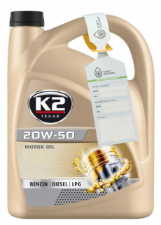 K2 Texar XL 20W50 - 5L