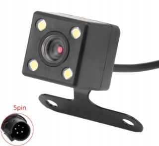 Reverzná kamera 4 LED pre video rekordér 5 pinov