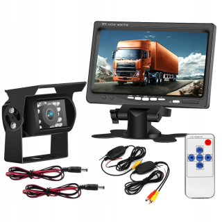 Cúvacie kamery - Bezdrôtová reverzná kamera 7 "Monitor+fotoaparát
