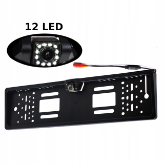 Parkovacie senzory - Parkovacia kamera 12 LED v rámci dosky
