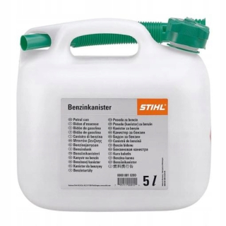 Kanister na benzín - 5L Transparentné Stihl + Funnel Canister Fanister