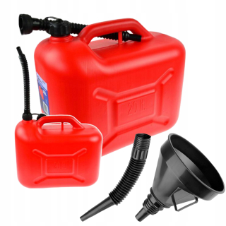 Lievik - 20 -Liter palivový kanister s lievikom 20 litrov zadarmo