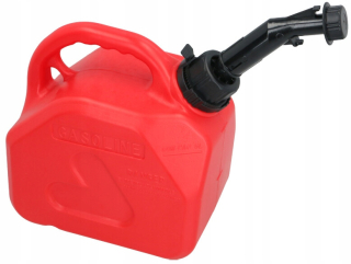 Kanister na benzín - 5L PLASTOVÁ NÁDOBKA PROTIÚNIKU HDPE