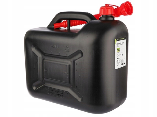 Kanister na benzín - Palivový plastový kanister, 20L, čierna