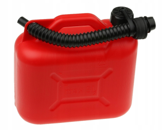 Kanister na benzín - Plastová karnítka Canister plus lievik s 5 litrami