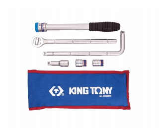 Kľúče na kolesá áut - Súprava náradia na kolesá King Tony 4306MRN