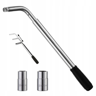 Kľúče na kolesá áut - Teleskopický kľúč kolies 17 19 21 23 mm + čiapky