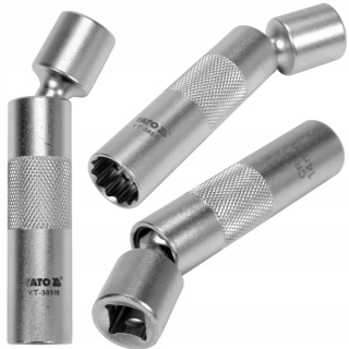 Sviečkový kľúč - Kľúčový kľúč pre sviečky 14 mm 3/8 98 mm Yato YT-38516