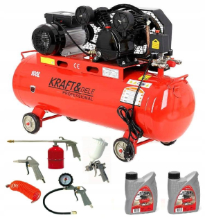 Kompresor - Olejový kompresor kraft a dele kd1472 100 l 8 bar
