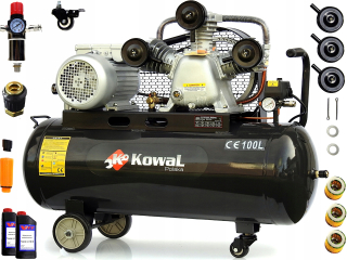 Kompresor - Ropný kompresor kowal Polska kowal k3 100 l 10 bar