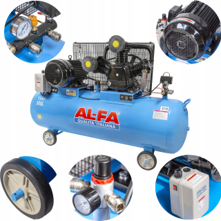 Kompresor - Ropný kompresor al-fa ALC300-3/400V 300 l 12,5 bar