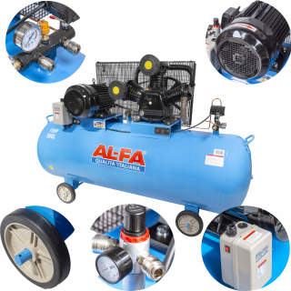 Kompresor - Al-Fa ALC500-3/400V olejový kompresor 500 l 12,5 bar