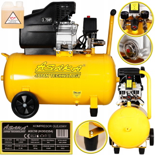 Kompresor - ASAKA ASC50 50 L 8 Bar oleja Compery