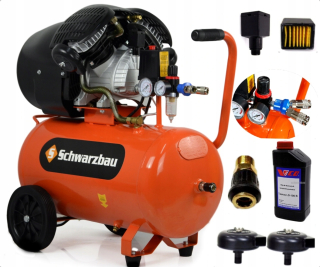 Kompresor - Schwarzbau olejový kompresor ZBV50 50 L 10 bar