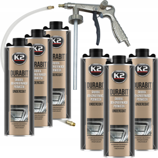 Údržba podvozku K2 Durabit 6x1l = 6l + pištoľ
