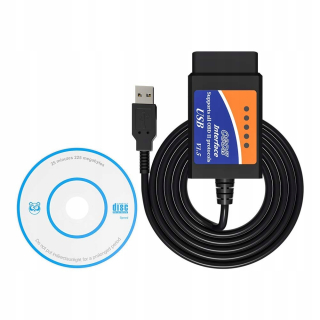 Testery diagnostické rozhranie - ELM327 OBD2 + môže USB + kábel rozhrania programu