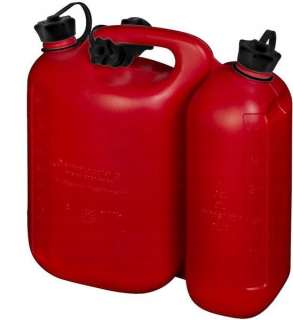 Dvojitá kanister Piralza Lumberjack červená 5,5+3 l