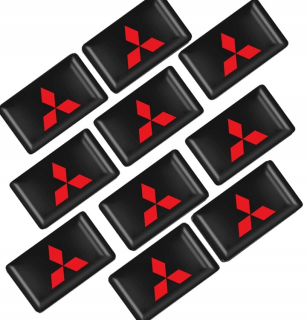 Sada nálepiek pre tlačidlá s logom Mitsubishi