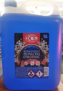 Koncentrát tekutiny pre chladič 5L DCS modrá