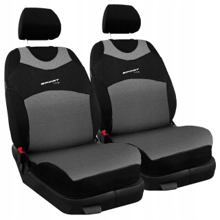 Autopoťahy - T -shirts pre strieborné sedadlá 1+1 pre Dacia Sandero