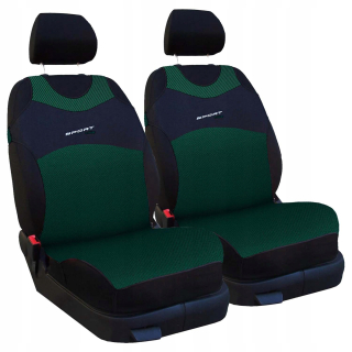 Autopoťahy - T -shirts pre zelené sedadlá 1+1 pre Škoda Citigo