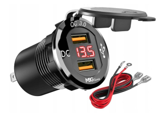 Napájací zdroj 2x USB QC3.0 Voltmeter 3A 24V