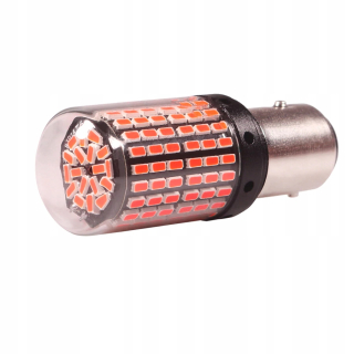 Žiarovky - LED 144 SMD 4014 P21/5W Bay15D Canbus Red