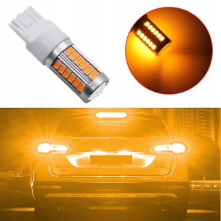 Žiarovky - LED 33 SMD 5630 W21W WY21W T20 7440 ORANGE