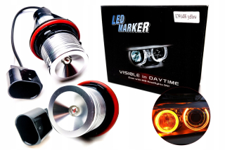 Žiarovky - LED markery Ringi BMW E39 E60 E61 E63 E65 žltá