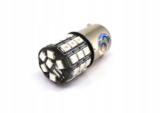 Žiarovky - LED P21W BA15S 12V CANBUS RED R10W 1100LM