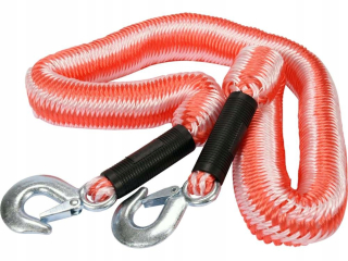 Ťažné lano - Flexibilný vlečný kábel s 3500 kg s háčikom vo vola