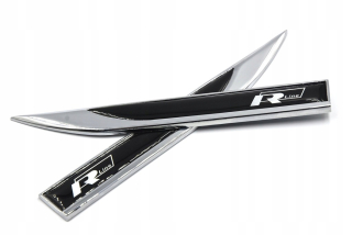 Logo Emblem VW Rine Rline Black Fenders X2