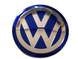Logo Emblem Stamp vw priemer 120 mm modrá