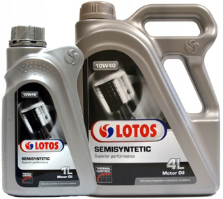 Lotos semizyntetické 10W40 5L + zadarmo