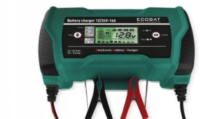 Klinový remeň kosačky - Nabíjačka ECOBAT 12/24V 16A
