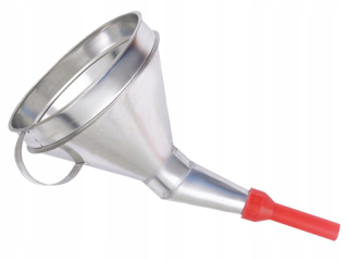 Lievik - Kovový lievik so sitom z misky 165 mm