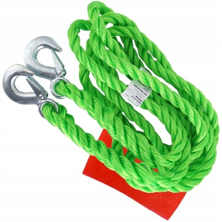 Ťažné lano - Vlečný kábel s háčikmi, DMC 2T, 4 m